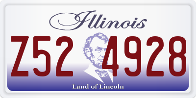 IL license plate Z524928