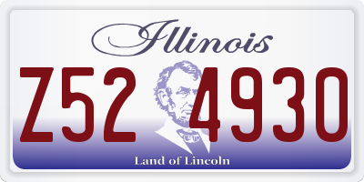 IL license plate Z524930