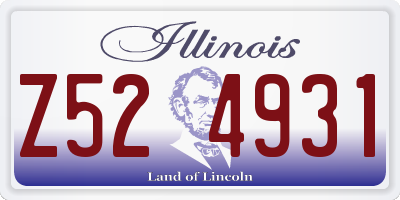 IL license plate Z524931