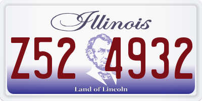 IL license plate Z524932