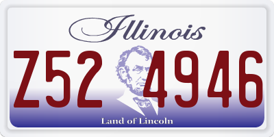 IL license plate Z524946