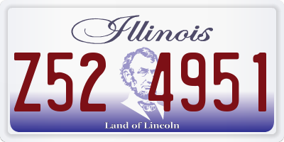 IL license plate Z524951