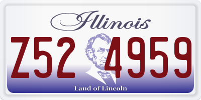 IL license plate Z524959