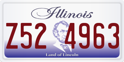 IL license plate Z524963