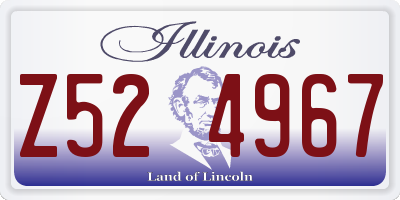 IL license plate Z524967