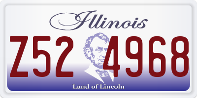 IL license plate Z524968
