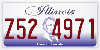 IL license plate Z524971