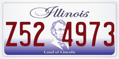 IL license plate Z524973