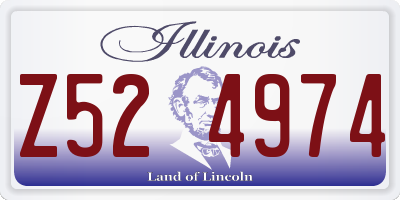 IL license plate Z524974