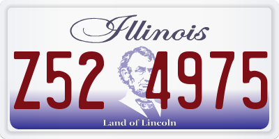 IL license plate Z524975
