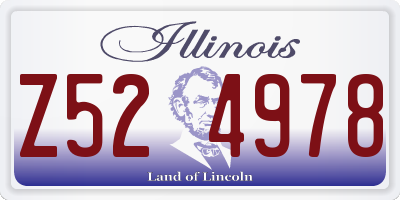 IL license plate Z524978