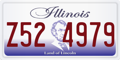 IL license plate Z524979