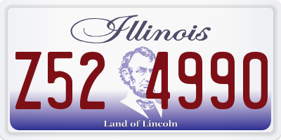 IL license plate Z524990