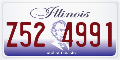 IL license plate Z524991