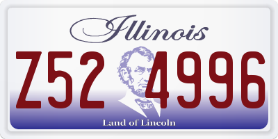IL license plate Z524996