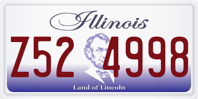 IL license plate Z524998