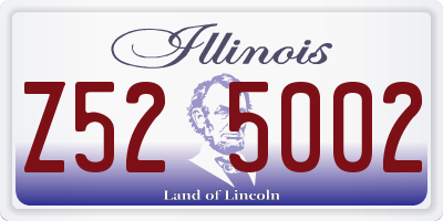 IL license plate Z525002