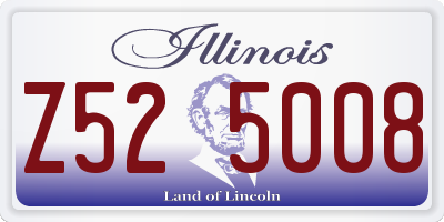 IL license plate Z525008