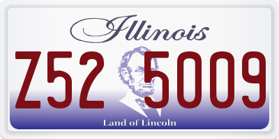 IL license plate Z525009