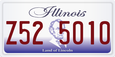 IL license plate Z525010