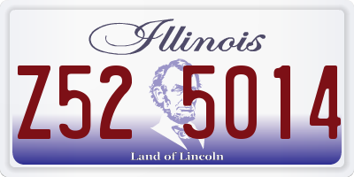 IL license plate Z525014