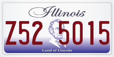 IL license plate Z525015