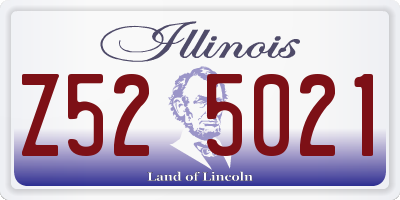 IL license plate Z525021