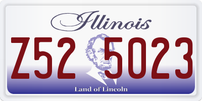 IL license plate Z525023