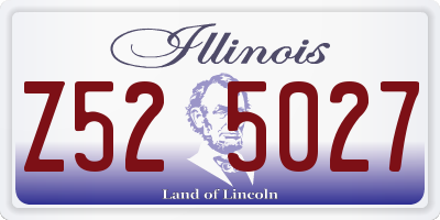 IL license plate Z525027