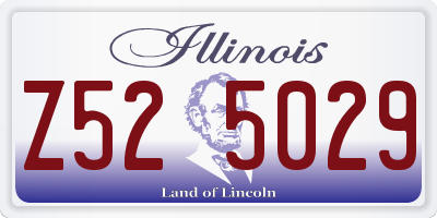 IL license plate Z525029