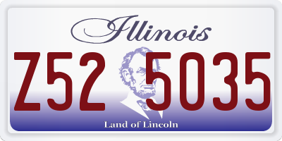 IL license plate Z525035