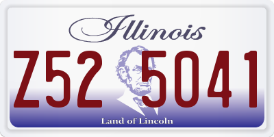 IL license plate Z525041
