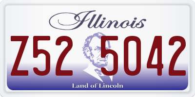 IL license plate Z525042