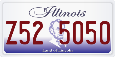 IL license plate Z525050