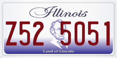 IL license plate Z525051