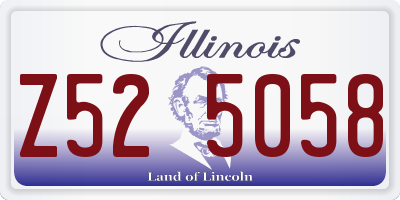 IL license plate Z525058