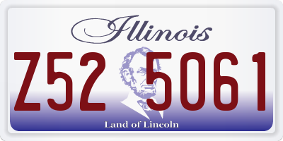 IL license plate Z525061