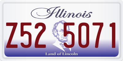 IL license plate Z525071