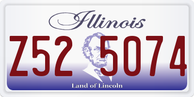 IL license plate Z525074