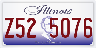 IL license plate Z525076