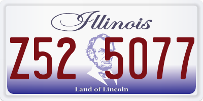 IL license plate Z525077