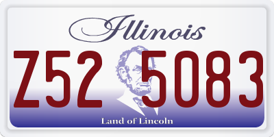 IL license plate Z525083