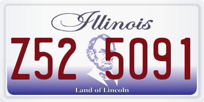 IL license plate Z525091