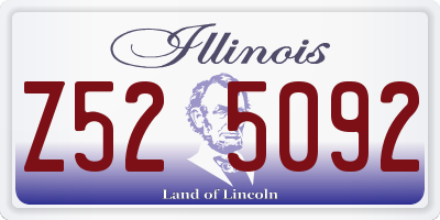 IL license plate Z525092