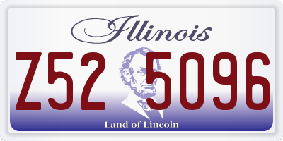 IL license plate Z525096