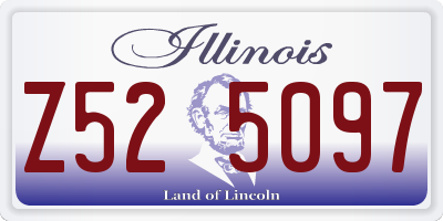 IL license plate Z525097