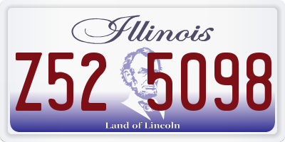 IL license plate Z525098