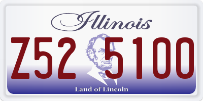 IL license plate Z525100