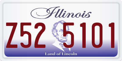 IL license plate Z525101