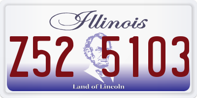 IL license plate Z525103